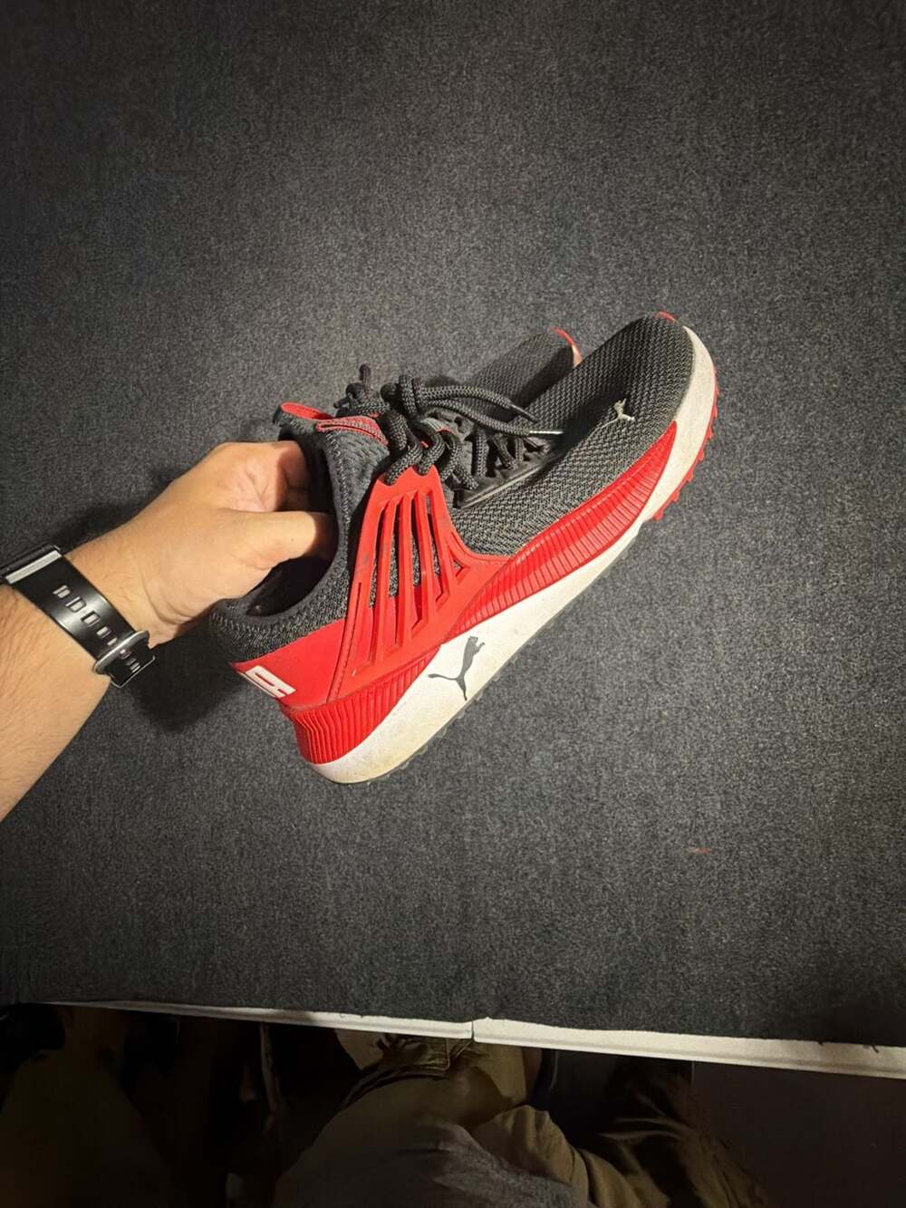 Puma Pacer Future Sneakers Black and High Risk Red